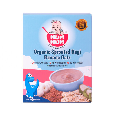 Sprouted Ragi Banana Oats