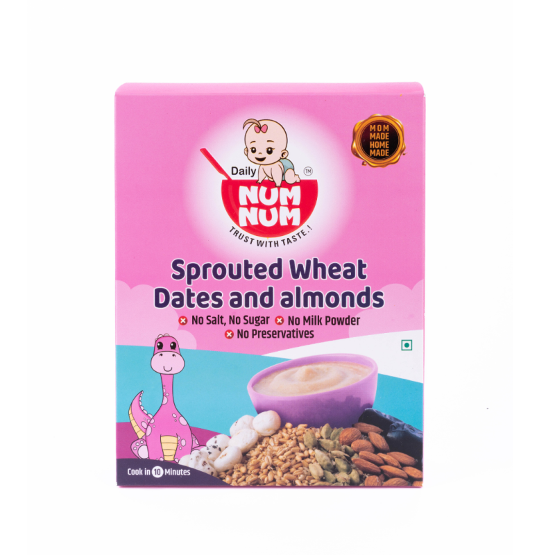 Sprouted Wheat Dates and Almonds