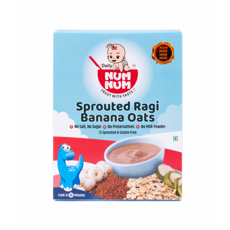 Sprouted Ragi Banana Oats