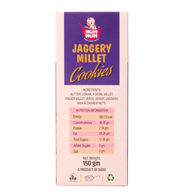 Jaggery Cookies Combo| Wheat Oats, Millet, Mixed Seeds, Choco Ragi | 150 Gms*4 | 600 GMs