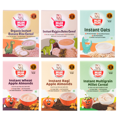 Instant Cereals Combo of 6 Trial Packs | Healthy Travel Food |