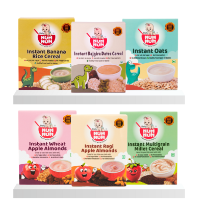 Instant Cereals Combo of 6 Trial Packs | Healthy Travel Food |