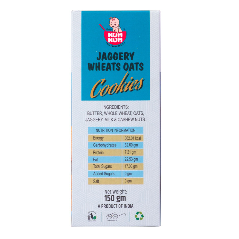 Jaggery Cookies Combo| Wheat Oats, Millet, Mixed Seeds, Choco Ragi | 150 Gms*4 | 600 GMs