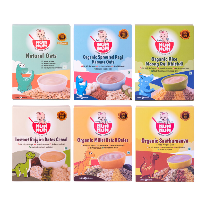 Multigrain Cereals Trial Pack Combo of 6 (50 Gms Each)