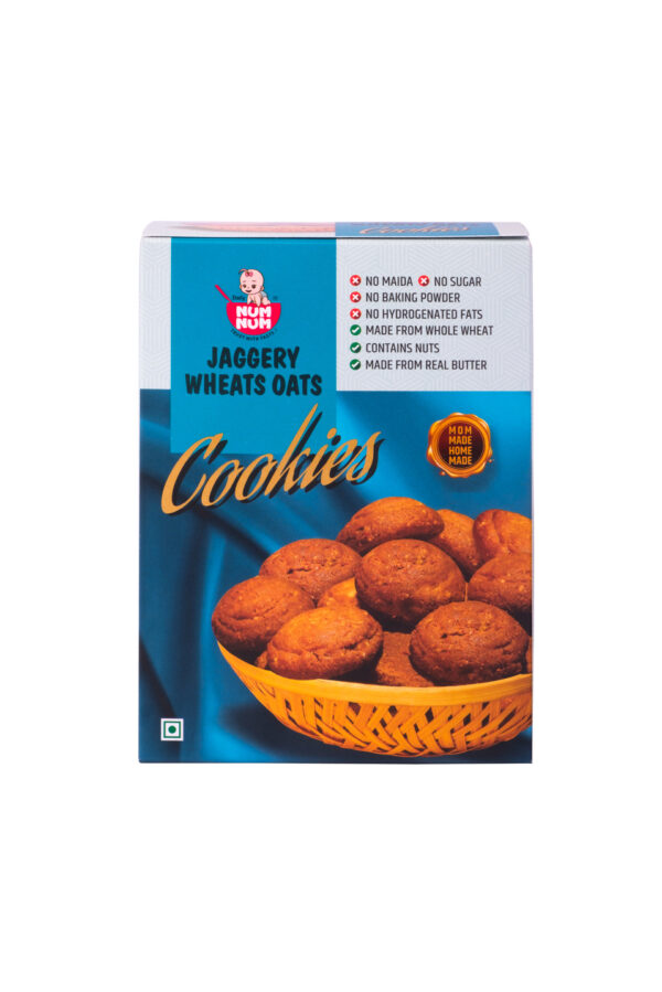 Jaggery Wheat Oats Cookies -  Oats ,- 150 Gms - Image 2