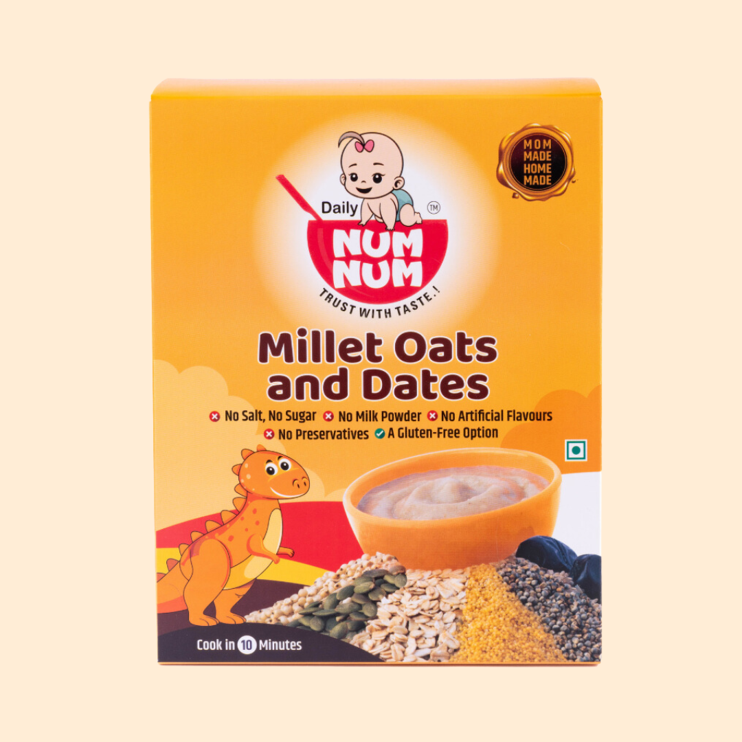 Millets Oats & Dates| 50gms Trial Pack | Blend of Oats and Millets with Dates