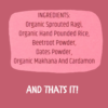 Sprouted Ragi Beetroot Porridge - Image 3