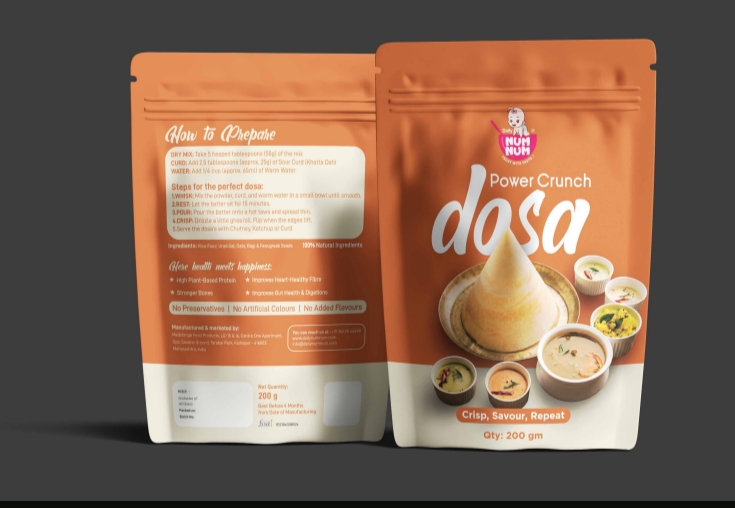 Power Crunch Millet Dosa | Ragi, Urad dal, Oats, Rice | 200 gms