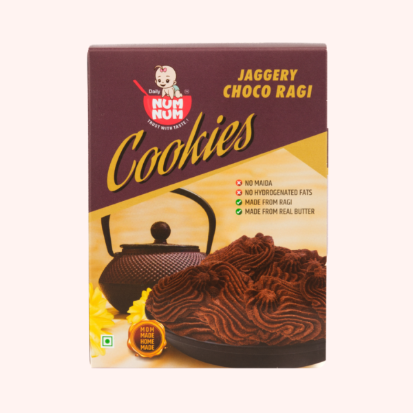 Jaggery Choco Ragi Cookies | Ragi, Whole Wheat | 150 Gms