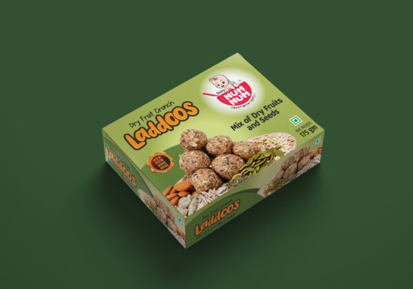 Dry Fruit Crunch Laddoos - Dry Fruits, Seeds, Dates & Jaggery - 175 Gms