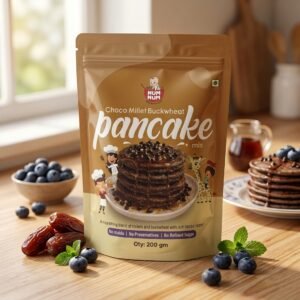 Choco Millet Buckwheat Pancake | Ragi, Oats, Jowar Buckwheat | 200 gms